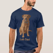 Hondenliefhebbers van het laffe Pap Fox Red Labrad T-shirt (Voorkant)