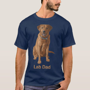 Hondenliefhebbers van het laffe Pap Fox Red Labrad T-shirt