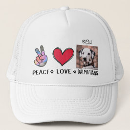 Hondenliefhebbers van Peace Love Dalmatians Trucker Pet