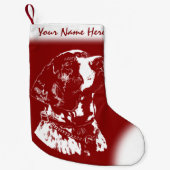 Hondenliefhebbers van Pointer Dog kerststooking Kleine Kerstsok (Voorkant)