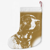 Hondenliefhebbers van Pointer Dog kerststooking Kleine Kerstsok (Achterkant)