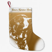 Hondenliefhebbers van Pointer Dog kerststooking Kleine Kerstsok (Voorkant)
