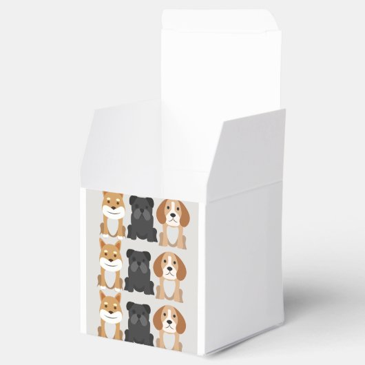 Hondenliefhebbers voor doos bedankdoosjes (Geopend)