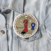 hondenliefhebbers voor Romney Ronde Button 4,0 Cm (In situ)