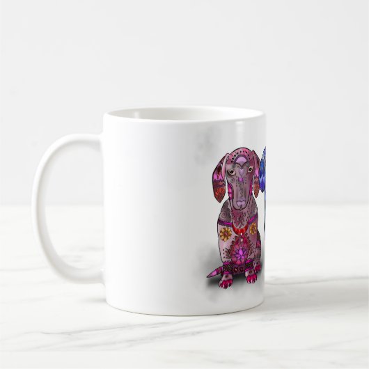 Hondenliefhebbers voor worst koffiemok (Links)