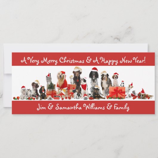 Hondenliefhebbers - Vroege kerstkaart (Voorkant)