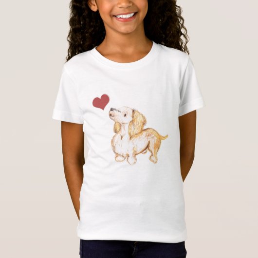 hondenliefhebbers Winnie the Dachshund shirt (Voorkant)