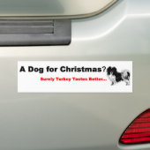 hondenliefhebbers Xmas Bumpersticker (Op auto)