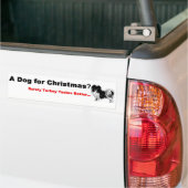 hondenliefhebbers Xmas Bumpersticker (Op Truck)
