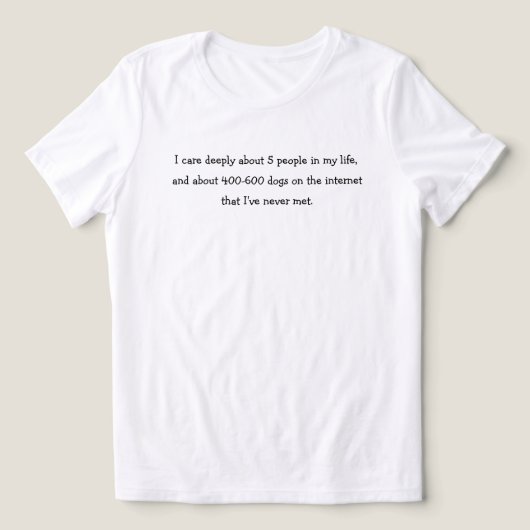 HONDENLIEFHEBER Tri-Blend SHIRT (Design voorkant)