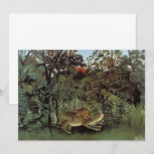 Hondenlion van Henri Rousseau,  dier in het wild (Voorkant / Achterkant)