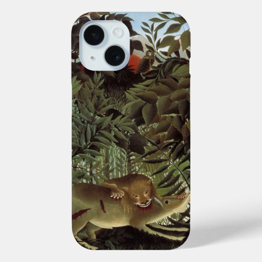 Hondenlion van Henri Rousseau,  dier in het wild Case-Mate iPhone Case (Achterkant)