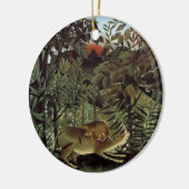 Hondenlion van Henri Rousseau, dier in het wild Keramisch Ornament (Links)
