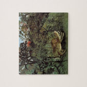 Hondenlion van Henri Rousseau,  dier in het wild Legpuzzel (Verticaal)