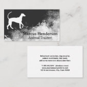 Hondenlogo | Achtergrondtextuur Visitekaartje (Voorkant / Achterkant)
