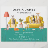 Hondenlopen en Dierenverzorging Zakelijk Flyer (Achterkant)