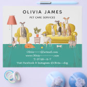 Hondenlopen en Dierenverzorging Zakelijk Flyer (Enkel)