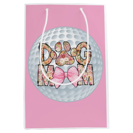 Hondenmam golf medium cadeauzakje (Voorkant)