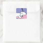 Hondenmoe Bichon KiniArt Square Sticker (Tas)