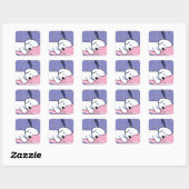 Hondenmoe Bichon KiniArt Square Sticker (Vel)