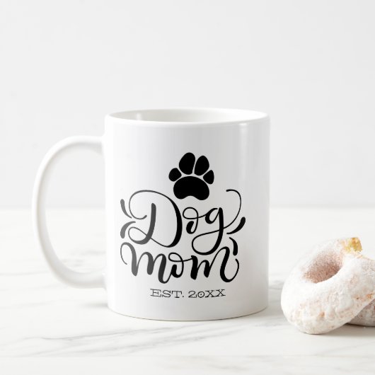 Hondenmoeder - Gepersonaliseerd Vastgesteld - Hond Koffiemok (Met donut)