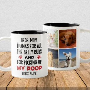 Hondenmoeder - Grappig Aangepast Cadeau Met Hond F Tweekleurige Koffiemok
