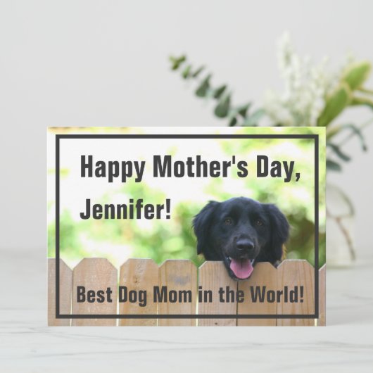 Hondenmoeder | Happy Moederdag Kaart (Staand voorkant)