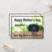 Hondenmoeder | Happy Moederdag Kaart (Voorkant / Achterkant in situ)