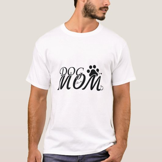 Hondenmoeder, hondenmama, poot, liefdeshonden, hui t-shirt (Voorkant)