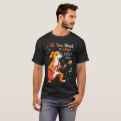 hondenmuziek t-shirt (Voorkant volledig)