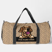 Hondennaam, Jouw naam, Golden Retriever + Paws Plunjezak (Voorkant)