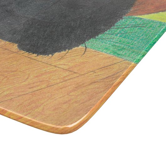 Hondenneus en bosbes snijplank (Hoek)