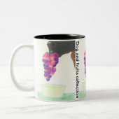 Hondenneus en druif tweekleurige koffiemok (Links)