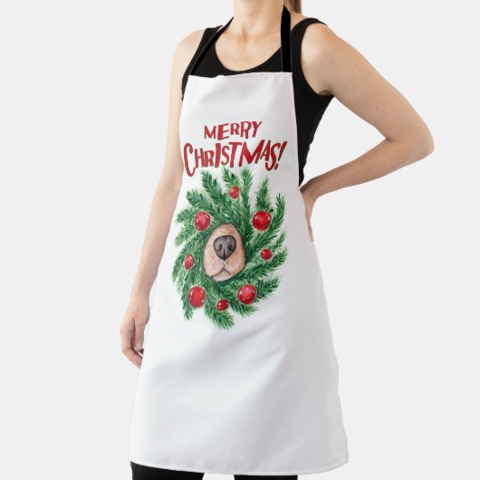 Hondenneus Kerstkrans Schort (Insitu)