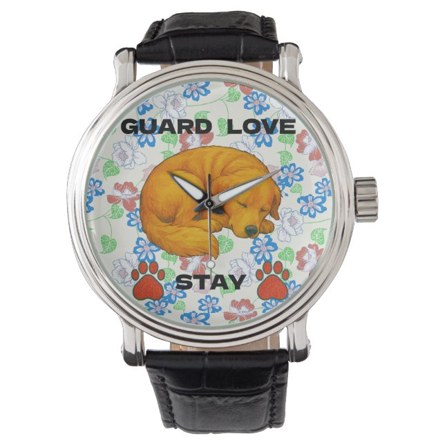 hondenofferte horloge (Voorkant)