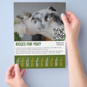 hondenontmoeting afscheur flyer sjabloon (Hand)