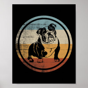  hondenontwerp Engelse bulldog Poster