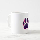 Hondenoorafdruk buiten focus koffiemok (Voorkant links)