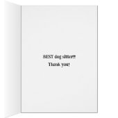 Hondenoppas Dank je wel kaart (Binnen (Rechts))