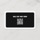 Hondenoppas Hond Walker Neon QR Visitekaartje (Achterkant)