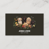  hondenoppas, huisdierverzorger, dierenarts visitekaartje (Voorkant)