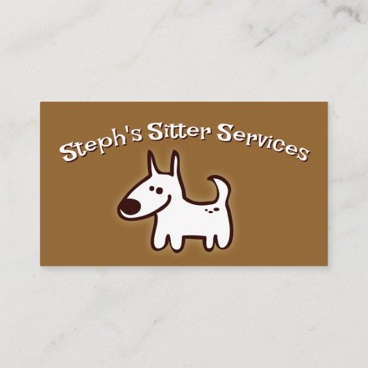  hondenoppas / Walker Visitekaartjes (Achterkant)