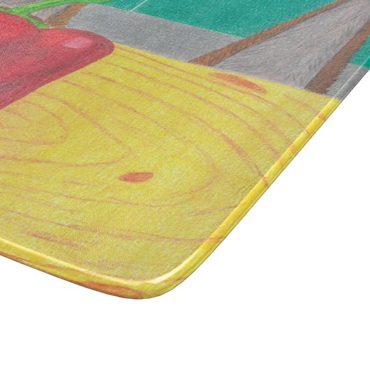 Hondenoren en peper snijplank (Hoek)