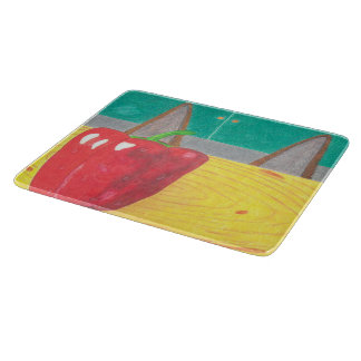 Hondenoren en peper snijplank