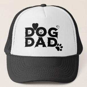 Hondenpapa groovy logo hart puppy poot Vaderdag Trucker Pet