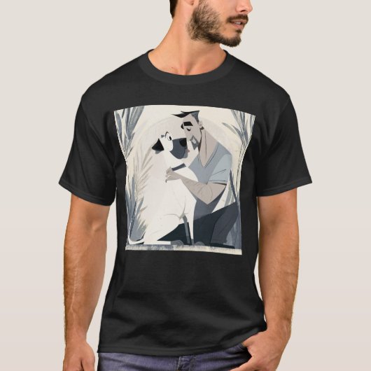 Hondenpapa Moment T-shirt (Voorkant)