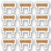 Hondenpark Training Herinneringskalender Bujo Plan Sticker (Voorkant)