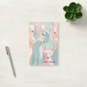 Hondenpatroon Pastel Kleuren Minimalistische illus Post-it® Notes (Kantoor)