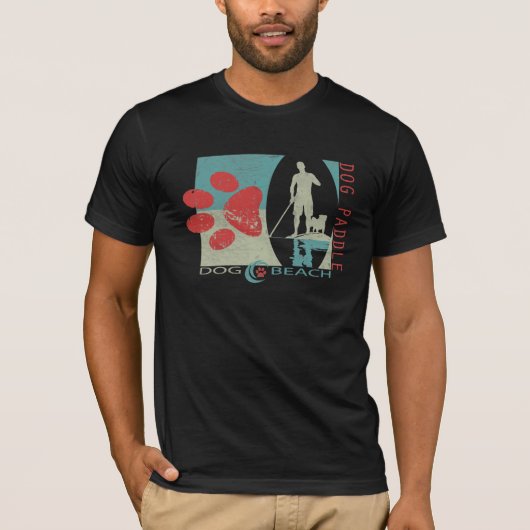 Hondenpeddel - Hondenstrand T-shirt (Voorkant)
