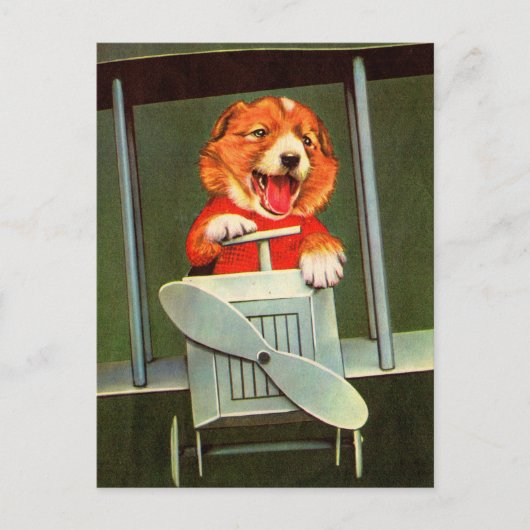 hondenpiloot briefkaart (Voorkant)